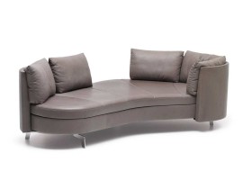 Modular sofa / semicircular / contemporary / stainless steel